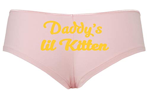 Knaughty Knickers Daddys Little Kitten DDLG CGLG BDSM Sexy Pink Boyshort Panties