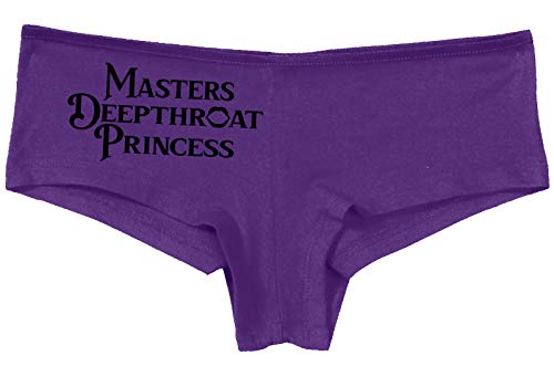 Knaughty Knickers Masters Deepthroat Princess Oral Sex Slutty Purple Panties