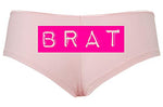 Knaughty Knickers BRAT Daddy's Little Slut DDLG CGLG Sexy Pink Boyshort Underwear