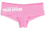 Knaughty Knickers Property of My Police Officer LEO Wife Pink Boyshort Panties