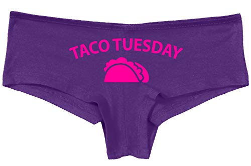 Knaughty Knickers Eat My Taco Tuesday Lick Me Oral Sex Slutty Purple Panties