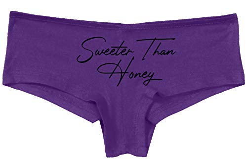 Knaughty Knickers Sweeter Than Honey Cute Oral Flirty Slutty Purple Panties