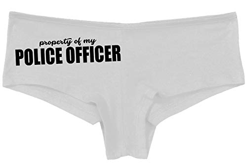 Knaughty Knickers Property of My Police Officer LEO Wife Slutty White Panties
