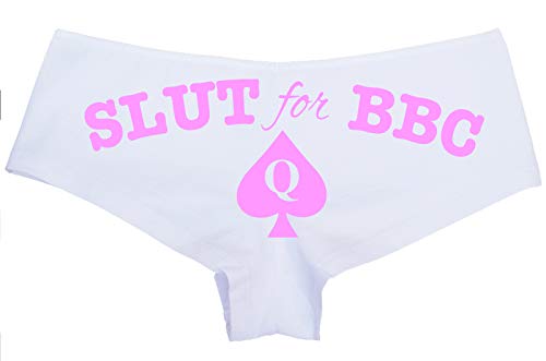 Knaughty Knickers Slut for BBC queen of spades logo tatoo panties plus size too