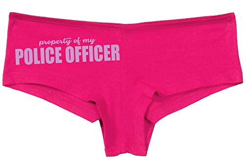 Knaughty Knickers Property of My Police Officer LEO Wife Hot Pink Underwear
