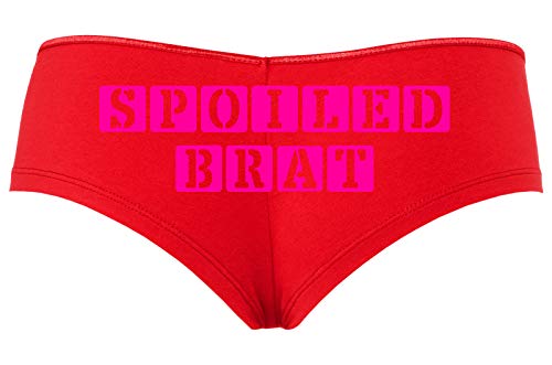 Knaughty Knickers Daddy's Spoiled Brat Red Boy Short Panties DDLG CGLG Kitten