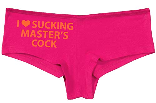 Knaughty Knickers I Love Sucking Masters Cock Blowjob Slut Hot Pink Underwear