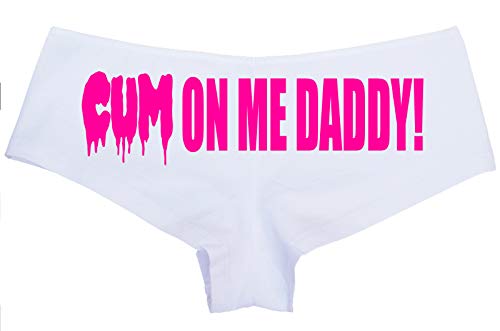 Knaughty Knickers Cum On Me Daddy DDLG cumslut slut white boyshort Underwear