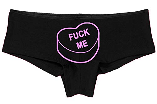 Knaughty Knickers Valentines Candy Fuck Me Flirty Sexy black Underwear Slut ddlg