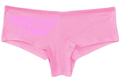 Knaughty Knickers Give It To Me Harder Please Master Pink Boyshort Panties
