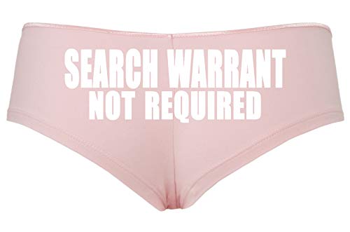 Knaughty Knickers Search Warrant Not Required Police Wife Girlfriend Pink Panty