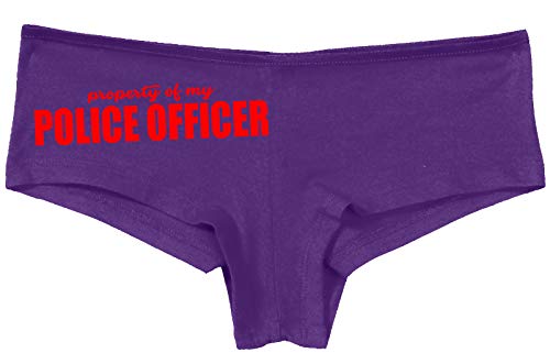 Knaughty Knickers Property of My Police Officer LEO Wife Slutty Purple Panties