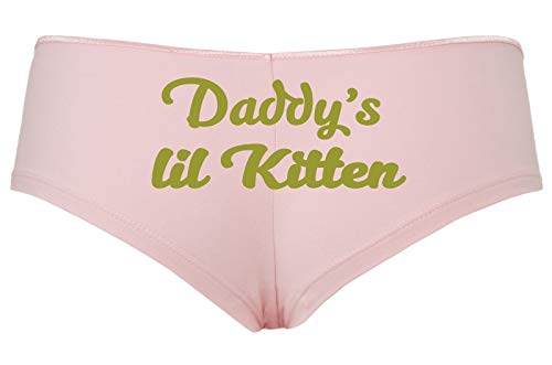 Knaughty Knickers Daddys Little Kitten DDLG CGLG BDSM Sexy Pink Boyshort Panties