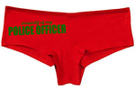 Knaughty Knickers Property of My Police Officer LEO Wife Slutty Red Panties