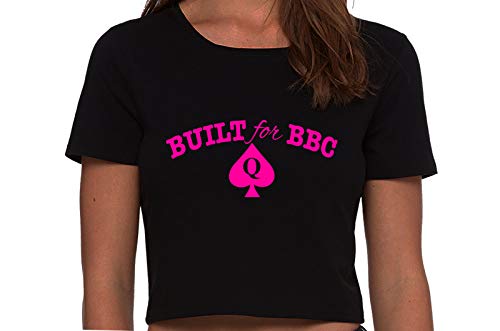Knaughty Knickers Built for BBC Pawg Queen of Spades QOS Black Cropped Tank Top