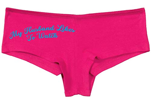 Knaughty Knickers My Husband Likes To Watch Swinger Hot Pink Underwear