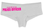 Knaughty Knickers Property of My Police Officer LEO Wife Slutty White Panties