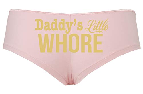 Knaughty Knickers Daddy's Little Whore Fun Flirty Pink boy Short Panties DDLG