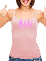 Knaughty Knickers Fuck Me Master Give It To Me Please Pink Camisole Tank Top