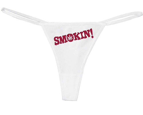 Knaughty Knickers Women's Pot Smokin Hot Marijuana Leaf Sexy Thong