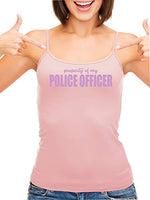 Knaughty Knickers Property of My Police Officer LEO Wife Pink Camisole Tank Top