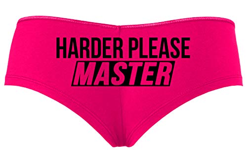 Knaughty Knickers Give It To Me Harder Please Master Hot Pink Slutty Panties