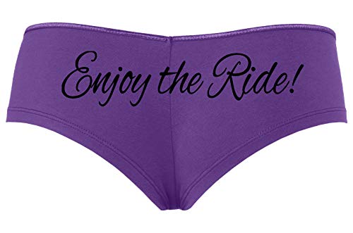 Knaughty Knickers Enjoy The Ride Funny Bridal Shower Panty Game Sexy Purple Panties