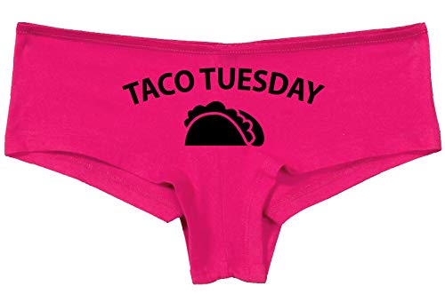 Knaughty Knickers Eat My Taco Tuesday Lick Me Oral Sex Hot Pink Underwear