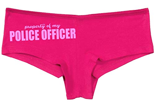 Knaughty Knickers Property of My Police Officer LEO Wife Hot Pink Underwear