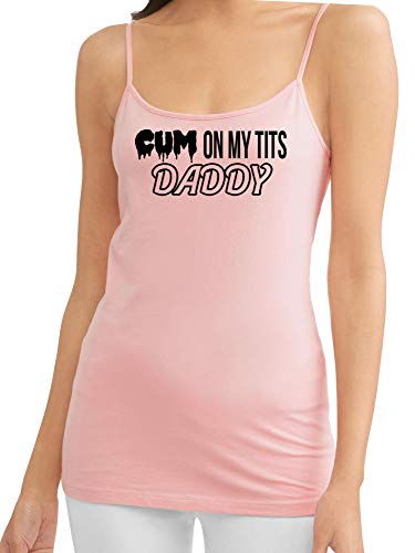 Knaughty Knickers Cum On My Tits Daddy Cum Play Cum Slut Pink Camisole Tank Top