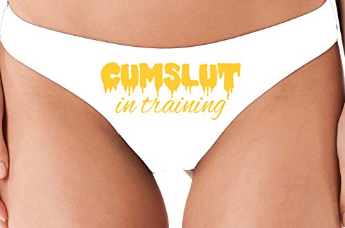 Knaughty Knickers Cumslut in Training Submissive Oral Sub Slut White Thong DDLG