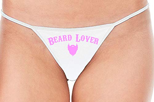 Knaughty Knickers Beard Lover For The Man In Your Life White String Thong Panty