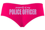 Knaughty Knickers Property of My Police Officer LEO Wife Hot Pink Slutty Panties