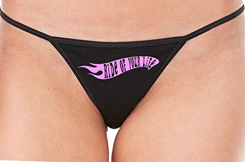 Knaughty Knickers Ride of Your Life Toy Cars Sexy Ass Black String Thong Panty