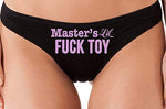 Knaughty Knickers Masters Little Fuck Toy Piece Of Ass Black Thong Underwear