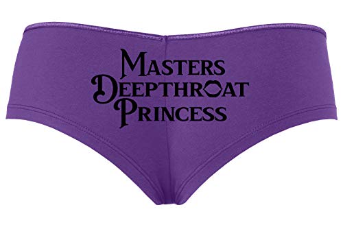 Knaughty Knickers Masters Deepthroat Princess Oral Sex Slutty Purple Boyshort