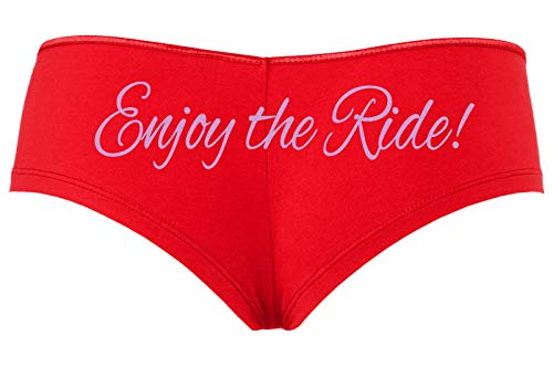 Knaughty Knickers Enjoy The Ride Funny Bridal Shower Panty Game Sexy Red Panties
