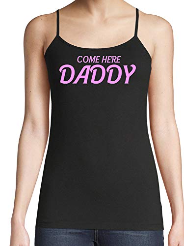 Knaughty Knickers Come Here Daddy DDGL BDSM Obedient Black Camisole Tank Top