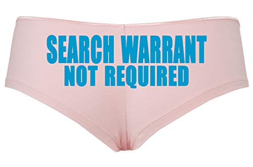 Knaughty Knickers Search Warrant Not Required Police Wife Girlfriend Pink Panty
