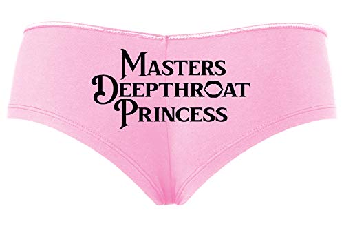 Knaughty Knickers Masters Deepthroat Princess Oral Sex Baby Pink Slutty Panties