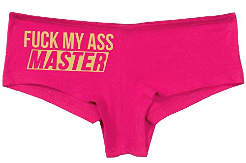 Knaughty Knickers Fuck My Ass Master Anal Play Cumslut Hot Pink Underwear