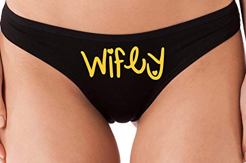 Knaughty Knickers Wifey Cute Bridal Engagement Thong Panty Game hot Shower Gift