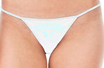 Knaughty Knickers Trick Or Treat Lick My Sweets Halloween Sexy White String Thong Oral