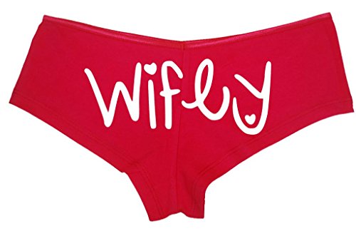 Knaughty Knickers Women's Wifey Love My Wife Hot Booty Sexy Boyshort