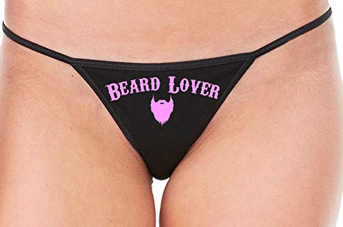 Knaughty Knickers Beard Lover For The Man In Your Life Black String Thong Panty