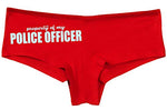 Knaughty Knickers Property of My Police Officer LEO Wife Slutty Red Panties