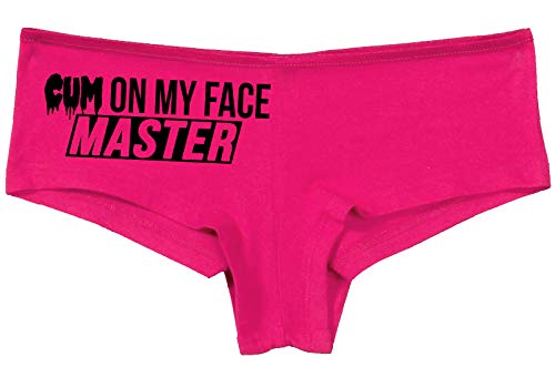 Knaughty Knickers Cum On My Face Master Cumslut Cumplay Hot Pink Underwear