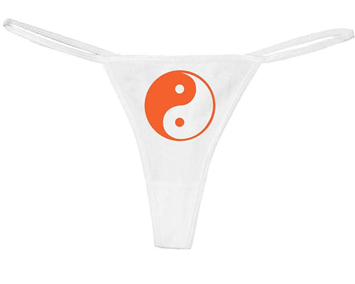 Knaughty Knickers Women's Yin Yang Symbol Cute and Sexy Thong