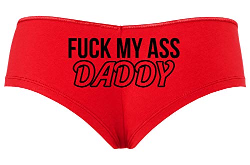 Knaughty Knickers Fuck My Ass Daddy Anal Sex Submissive Slutty Red Boyshort