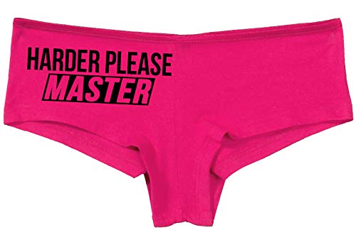 Knaughty Knickers Give It To Me Harder Please Master Hot Pink Underwear